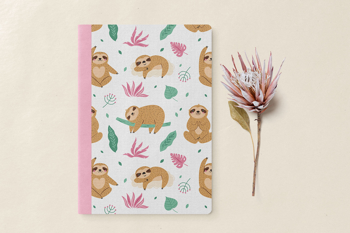 Funny Sloths – Cute Hand-Drawn Set, an Animal Illustration by danceyourlife (Photo 6 of 11)