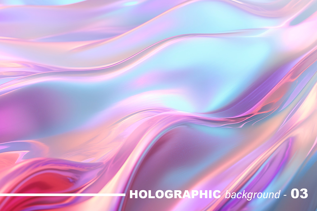 Iridescent Holographic Backgrounds, a Background Graphic by tatiankaart (Photo 4 of 16)