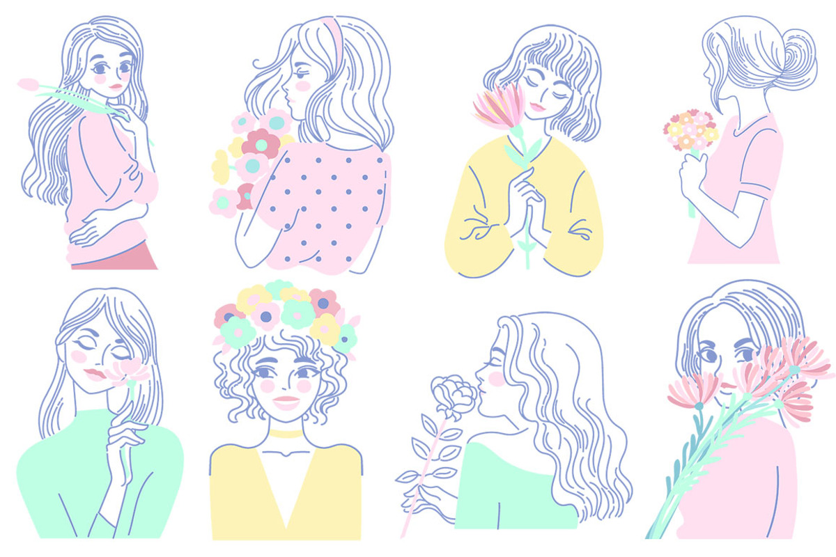Girls & Flowers, an Object Graphic by Anastasia (Photo 4 of 13)