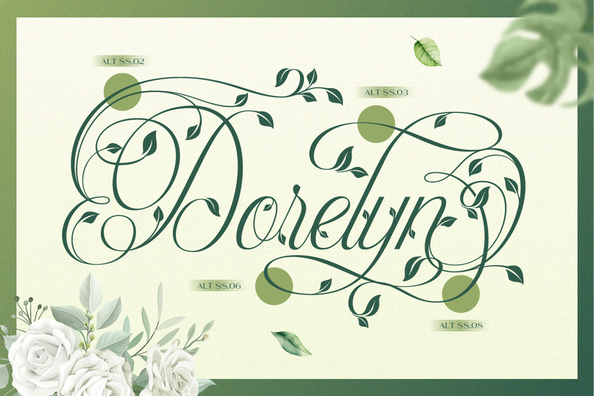 Herlyna, a Script Font by Burntilldead (Photo 10 of 12)