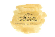 Gold Yellow Watercolors, a Decorative Illustration by AnnelyBlooms (Thumbnail 3 of 8)