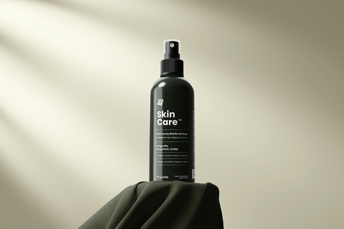 Skincare Mist Spray Bottle Mockup, a Packaging Mockup by Artnivora.Std (Photo 2 of 5)
