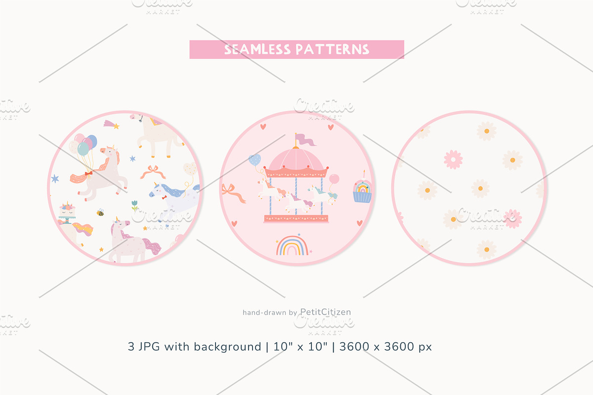 Whimsical Unicorns Birthday, an Animal Illustration by Petit Citizen Design (Photo 3 of 7)