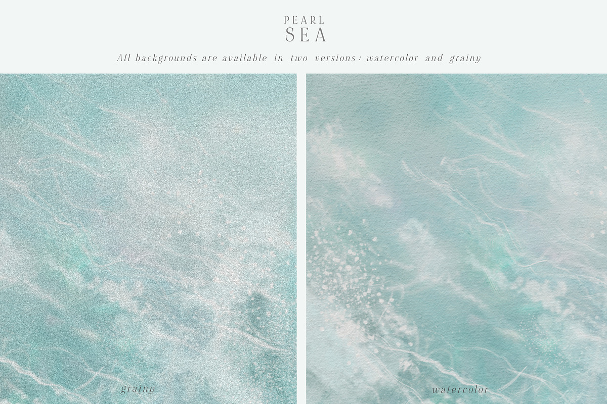 PEARL SEA - hand-painted backgrounds, a Background Graphic by Youksy (Photo 16 of 18)