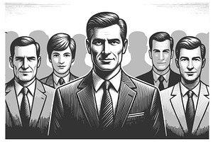 Business leader standing out, a Person Illustration by AlexArt