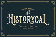 Historycal - 2 Font Styles, a Serif Font by Dikas Studio (Thumbnail 1 of 8)