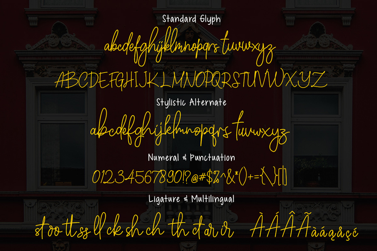 Winchester Signature Business Font preview 7