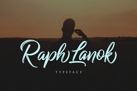 Raph Lanok Typeface, a Script Font by alit design
