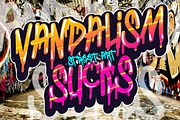 BOMBING GANG GRAFFITI BOLD FONT, a Blackletter Font by fluffyartstudio (Thumbnail 2 of 4)