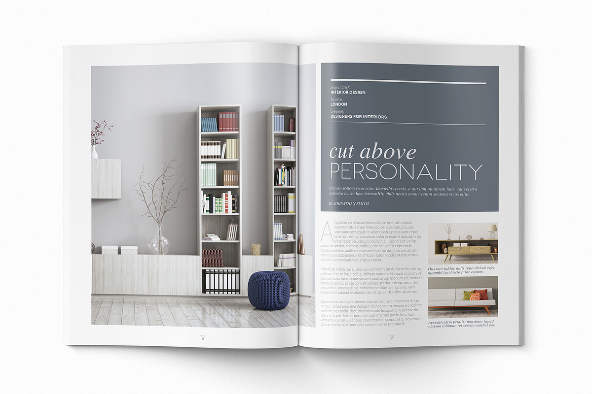 Magazine Template InDesign 13, a Magazine Template by Love Graphic Design (Photo 4 of 20)