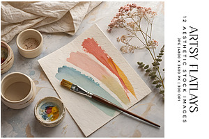 Artsy Flatlays, an Arts & Entertainment Photo by Digital Art Creations