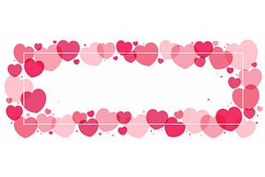 Red, pink hearts Valentines day, an Illustration by sceptical cactus