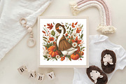Halloween Silly Goose Floral Boho, an Illustration by CraftArtStudio (Thumbnail 4 of 4)