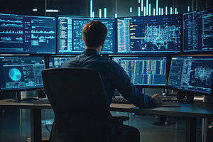 Technical controller managing system, a Photo by Pavel_design