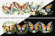 Red Admiral Butterfly Clipart, a Graphic by Artnoy (Thumbnail 2 of 5)
