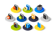 Isometric icons - Book, an Icon by sidmaydesign (Thumbnail 2 of 3)
