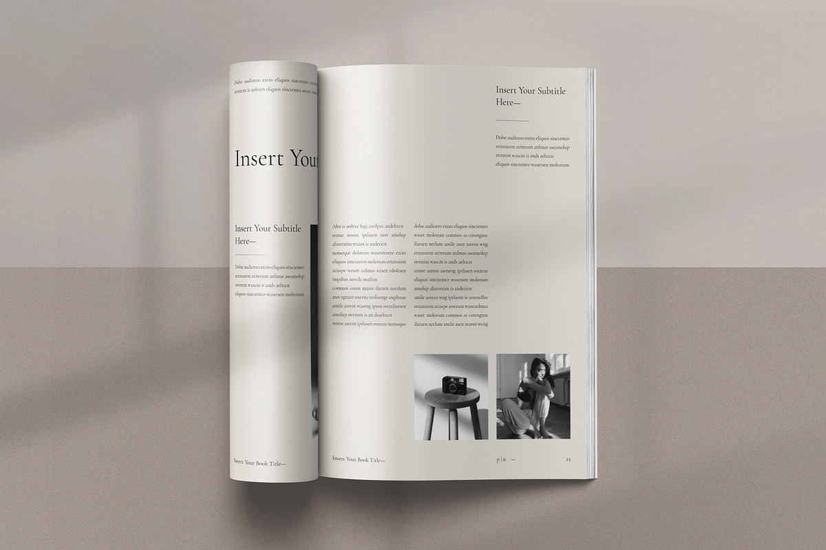 Book Layout & Magazine Template, a Brochure Template by Olion Lora (Photo 10 of 24)