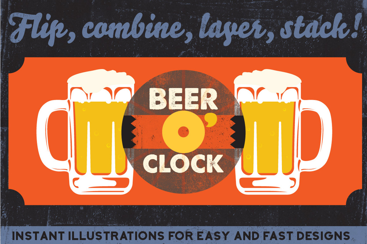 Stein Time: Craft Beer Glass Set, an Object Graphic by Designed by Monkeys (Photo 3 of 4)