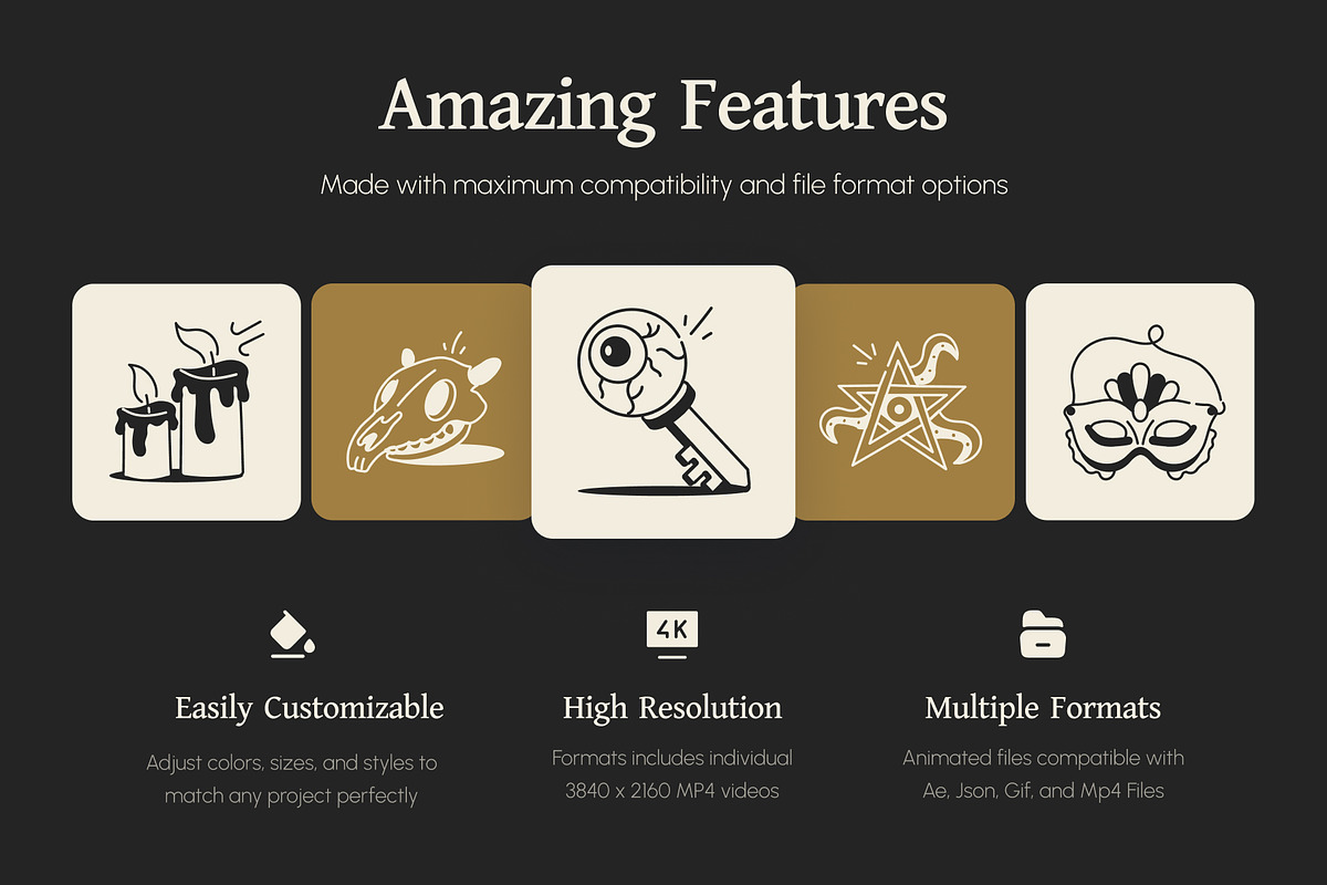 Animated Magic Doodle Set, an Outline Icon by Vectors Market (Photo 2 of 4)