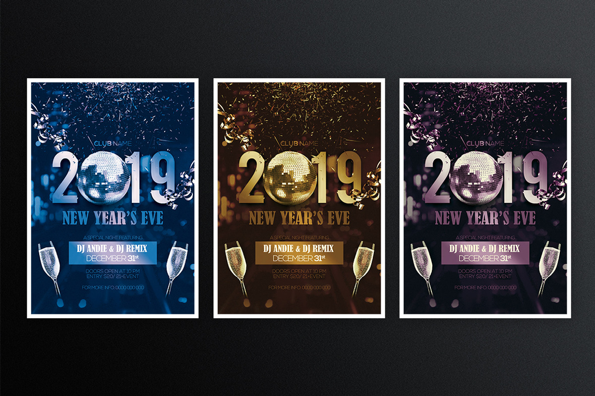 2019 New Year Eve, a Flyer Template by What a Story (Photo 3 of 5)