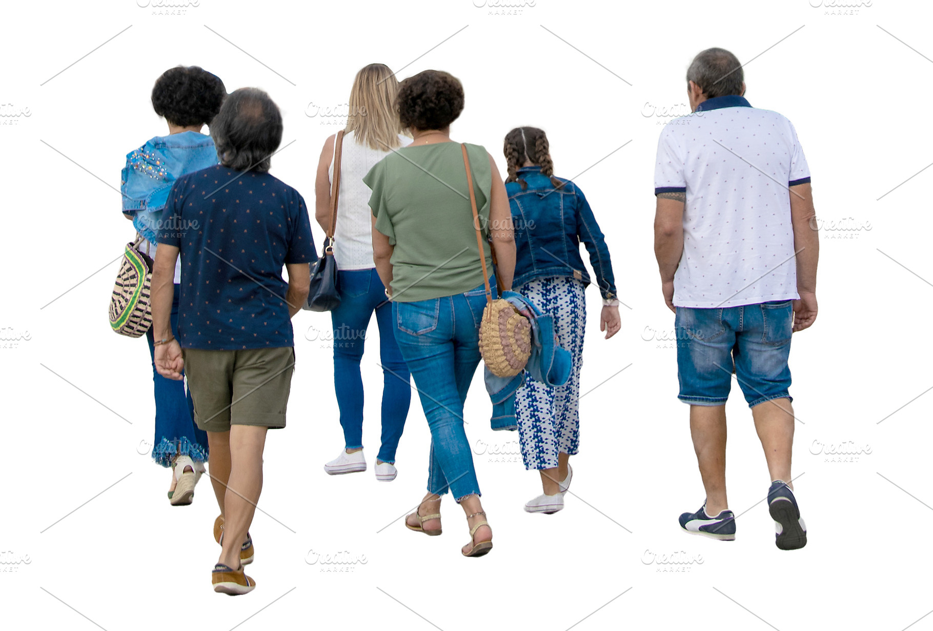 People walking at roman bridge, salamanca, spain, a Person Photo by DanFLCreativo