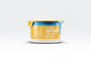 Plastic Container for Dairy Mock-Up, a Packaging Mockup by Se٧enStudio (Thumbnail 6 of 8)