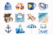 Watercolor Cold Shore Clipart, an Illustration by Design Market (Thumbnail 4 of 5)