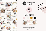 Kids Instagram Puzzle Template Canva, a Social Media Template by Yaaas Design (Thumbnail 3 of 8)