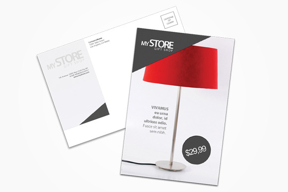 Store Postcard, a Card Template by printdesignbundle
