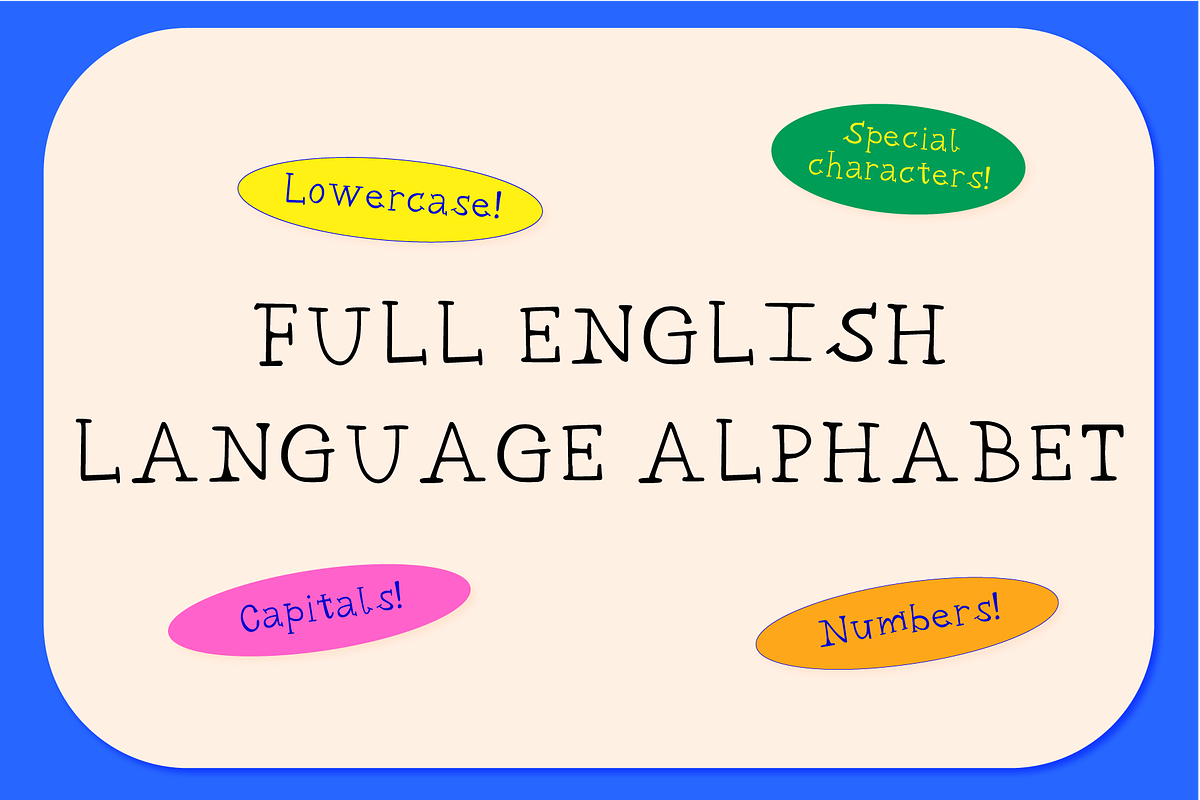 Bookly - A Quirky Hand-Drawn Font, a Handwritten Font by PlayFont Studio (Photo 4 of 4)