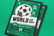 World Cup Watch Party Flyer Set, a Flyer Template by graphicook (Thumbnail 2 of 3)