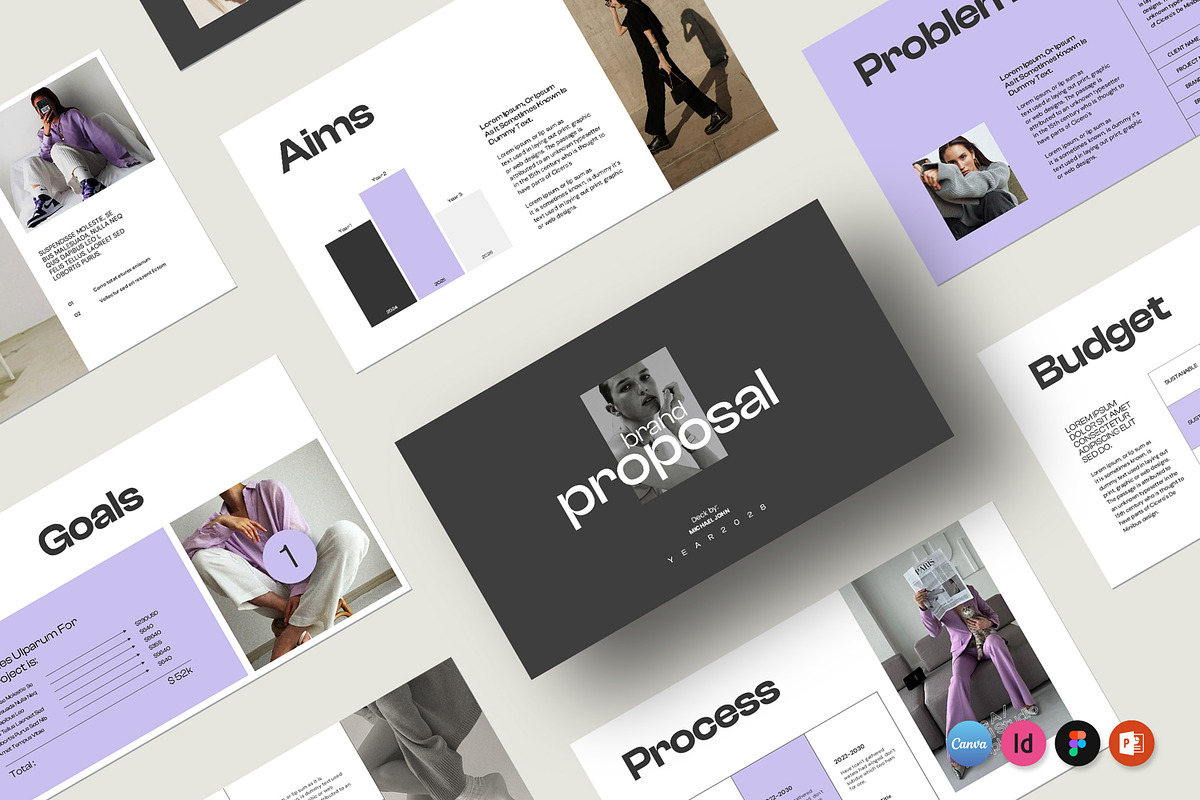 Brand Proposal Template, a Presentation Template by SlideStock (Photo 1 of 10)