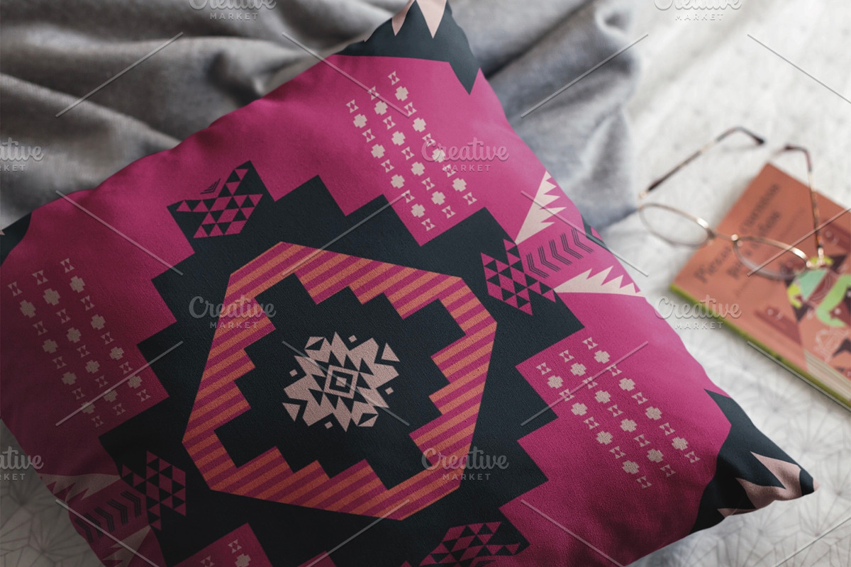 Pink Native American Pattern, a Pattern Graphic by PPEthnicDecorPattern (Photo 3 of 10)
