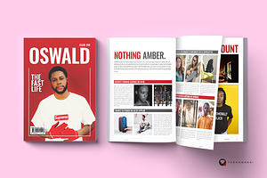 Oswald - Magazine Template, a Magazine Template by Plan B
