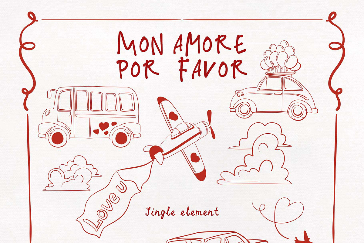 Mon Amore Por Favor. Hand draw art, an Object Graphic by ma_i_vi (Photo 9 of 12)