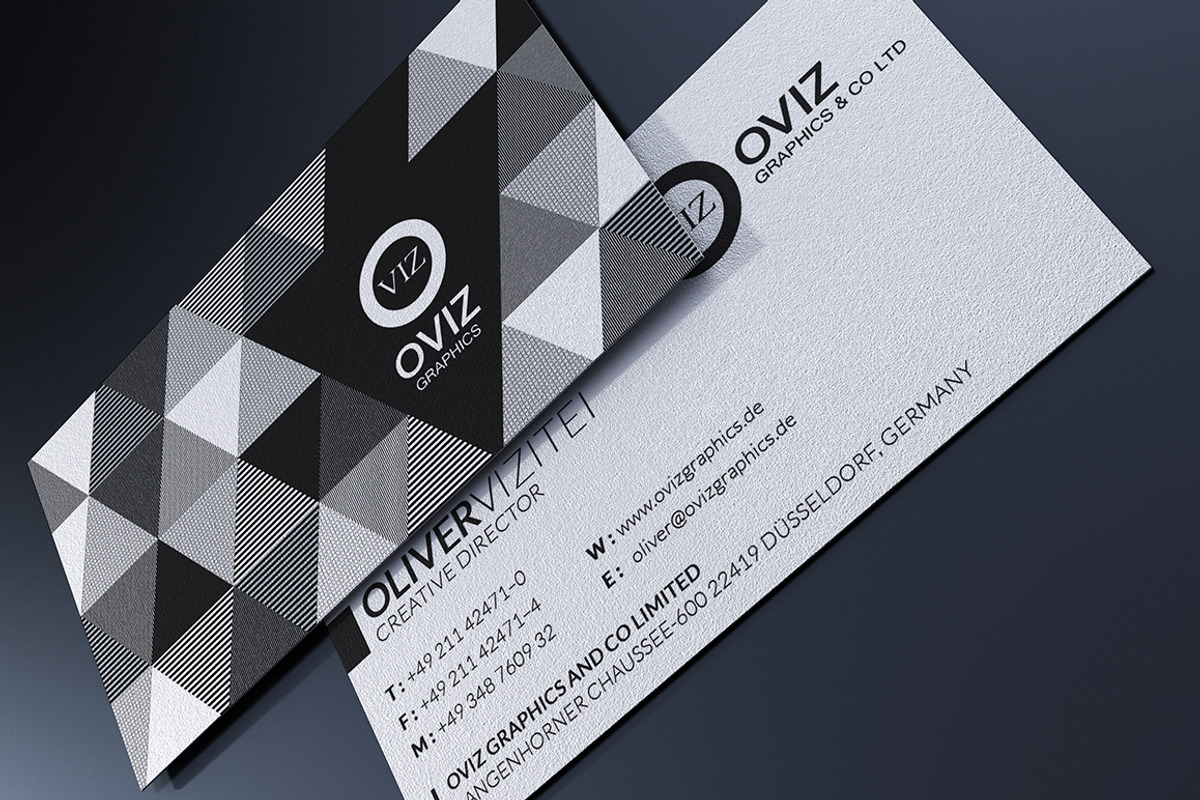 Abstract Black & White Business Card, a Business Card Template by Marvel (Photo 3 of 4)