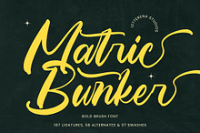 Matric Bunker Bold Brush Font