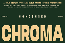 Chroma - Bold Condensed Font