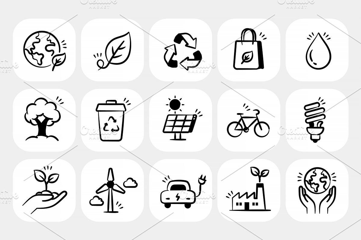 Hand-Drawn Doodle Icons Bundle, an Outline Icon by Creative Graphics (Photo 9 of 16)
