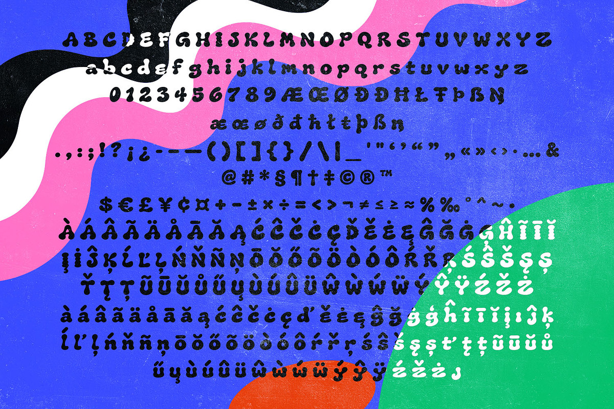 Funky Blob Font, a Sans Serif Font by Handmadefont (Photo 2 of 17)