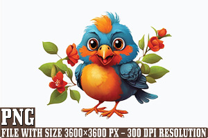 Funny Bird PNG Clipart Bundle