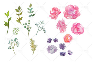 Watercolor Florals 1