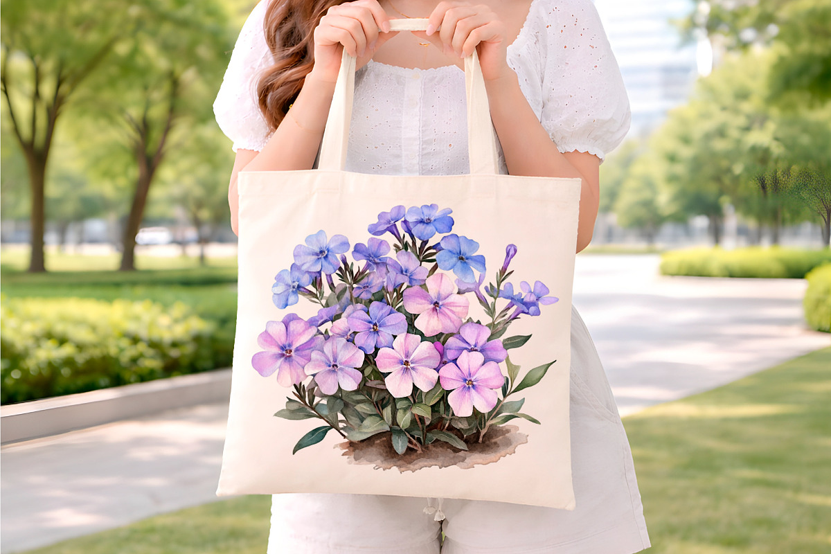 watercolor phlox cluster flowers, an Illustration by GatewayDesign (Photo 5 of 9)