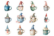 Christmas Gnome Mug, an Illustration by Design Market (Thumbnail 2 of 3)
