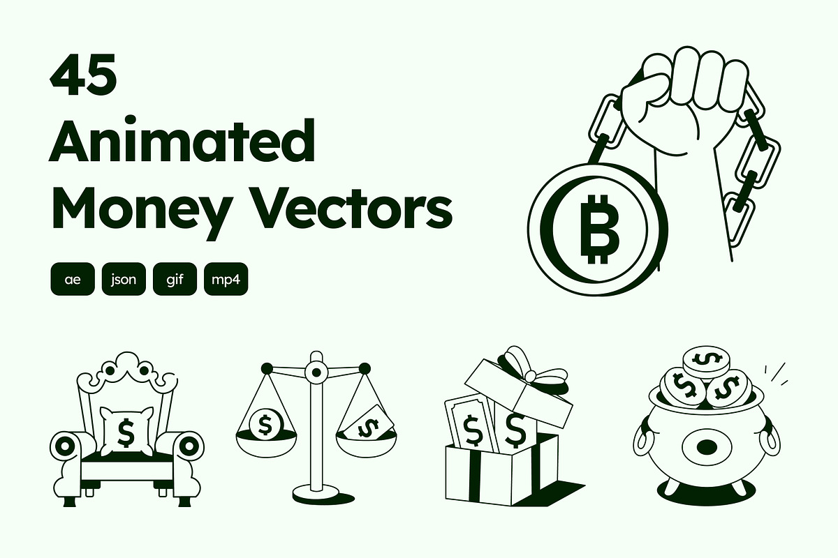 Animated Money Drawing, a Solid Icon by Vectors Market (Photo 1 of 5)