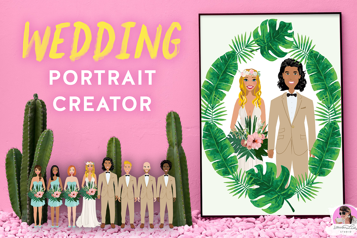 Wedding Portrait Creator, an Illustration by Lauren Lesley Studio (Photo 1 of 37)