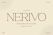 NV NERIVO – Modern Serif Font, a Serif Font by Novaratype (Thumbnail 1 of 15)