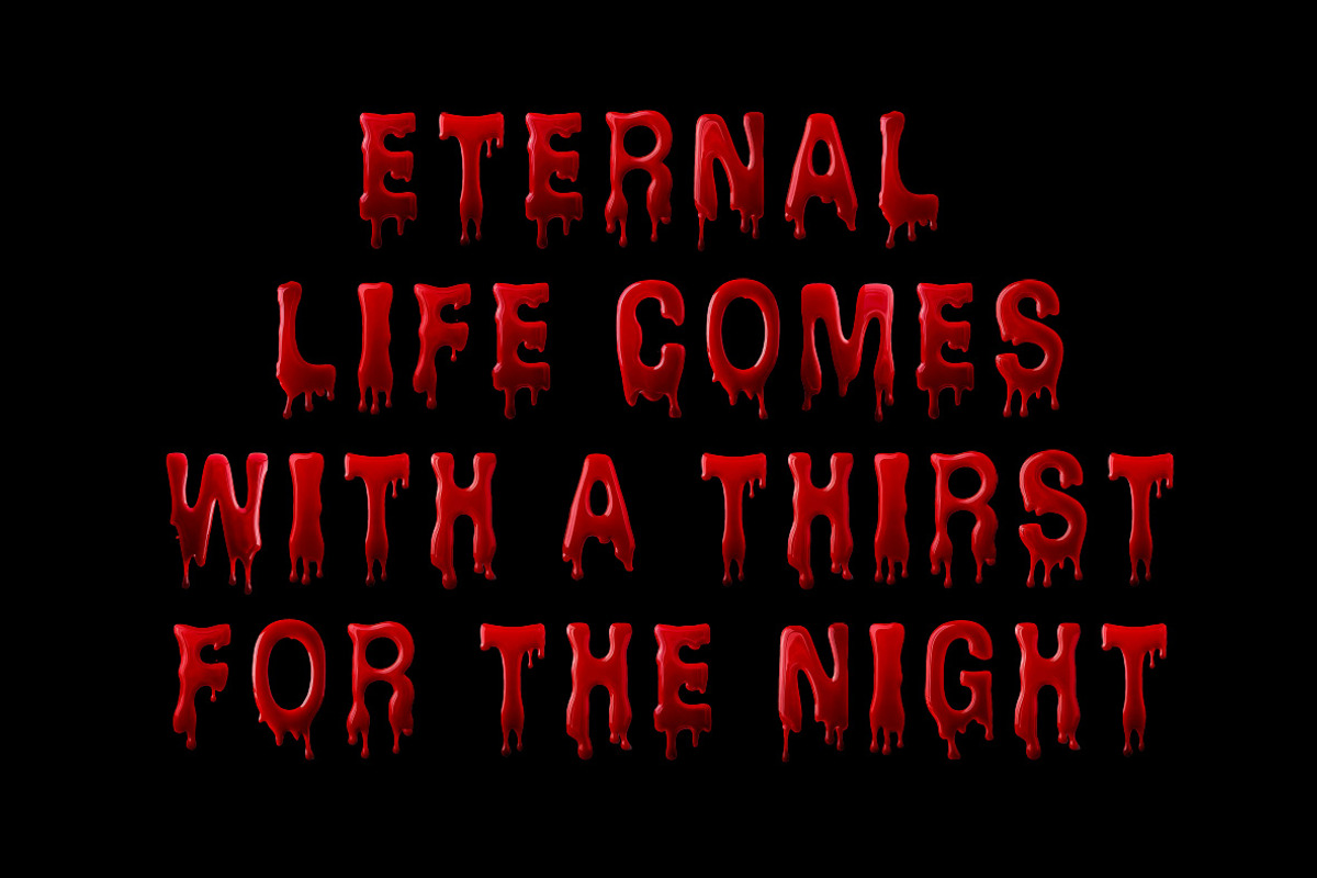 Vampire Font, a Handwritten Font by Handmadefont (Photo 8 of 10)