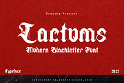 Lactoms - Modern Blackletter Font, a Blackletter Font by Dhabee (Thumbnail 1 of 15)