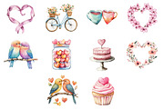 Cute Pink Valentines Clipart, an Illustration by Design Market (Thumbnail 3 of 3)